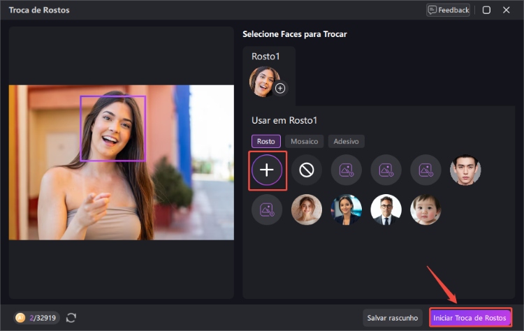 passo 3 como fazer vídeo deepfake de forma fácil