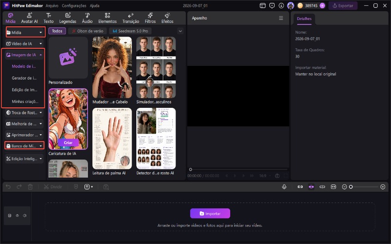 Adicionar elementos visuais na linha do tempo