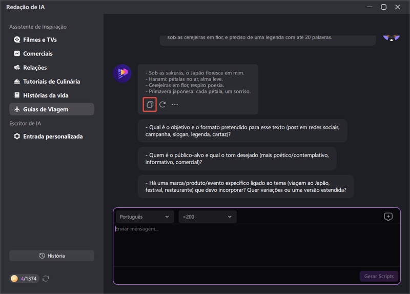legendas instagram ia
