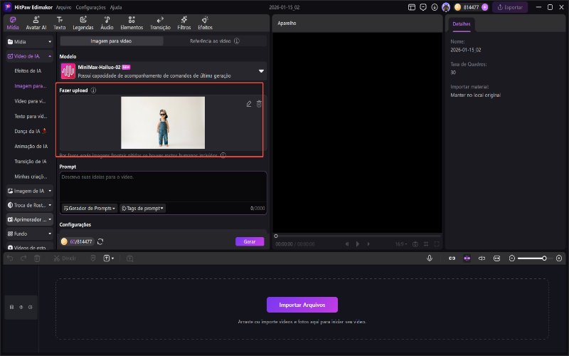vídeo de dança com IA