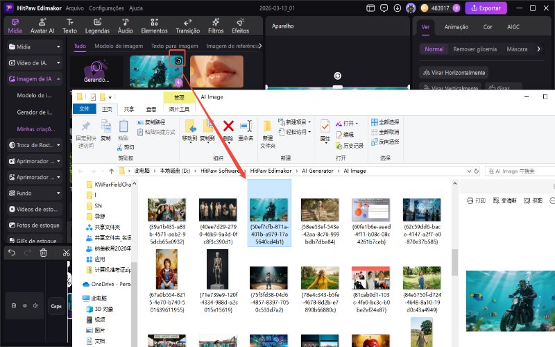 Vídeos de mergulho com IA