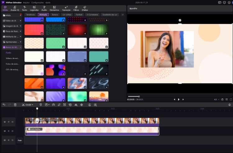 alterador de fundo de vídeo com edimakor