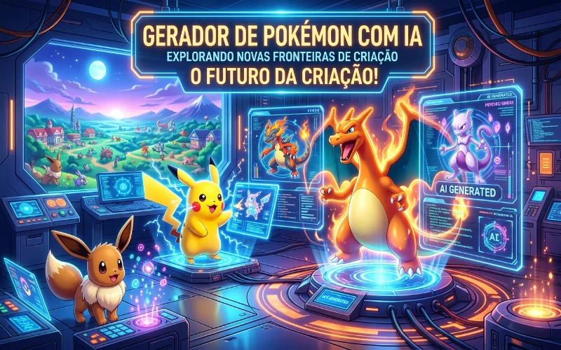 capa do gerador de Pokémon por IA