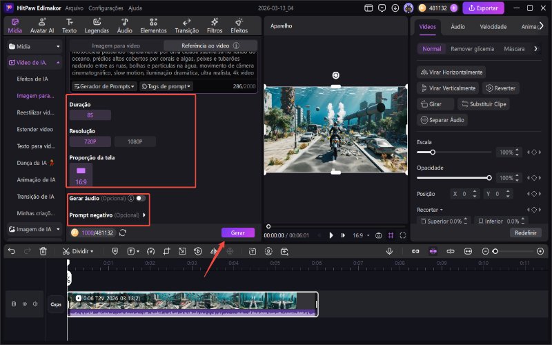 Você tem um vídeo de submarino.