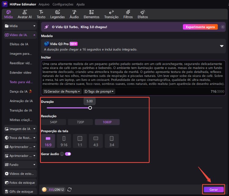 métodos de geração de vídeo por ia passo 4