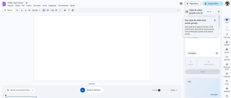 google vids generate video