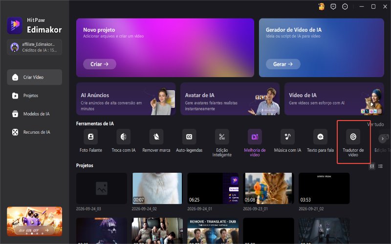 traduzir vídeo ia HitPaw Edimakor