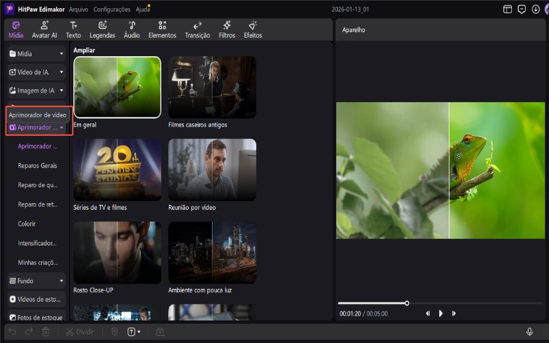 melhorar qualidade de video
