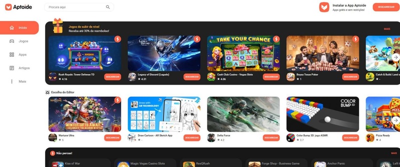 aptoide loja alternativa