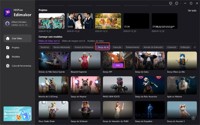modelo de estímulo para dança infantil