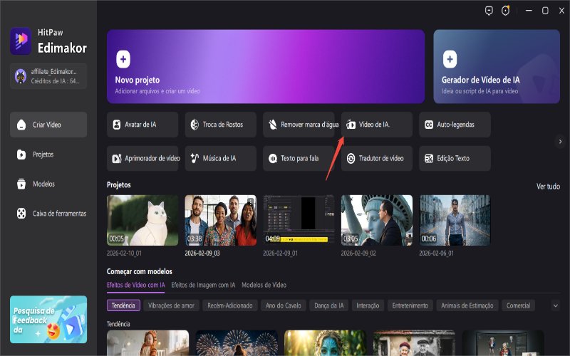 Escolha o vídeo Edimakor Ai.Jpg