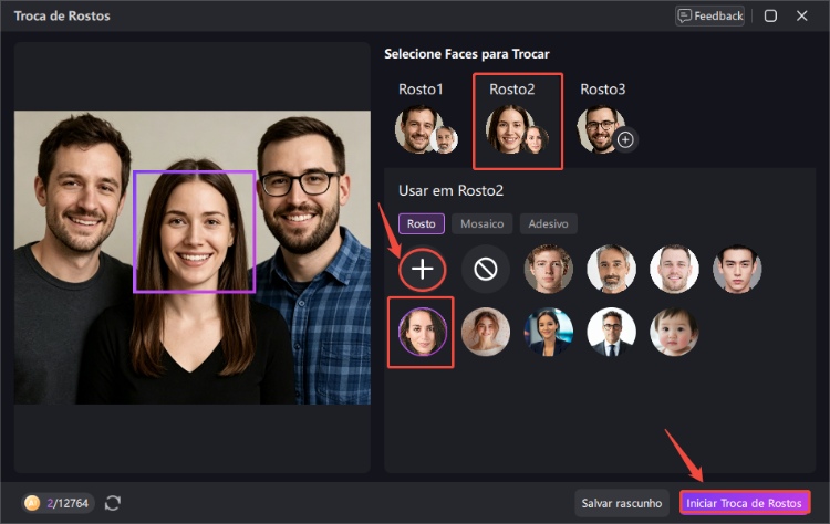 como troca de rostos no facefusion