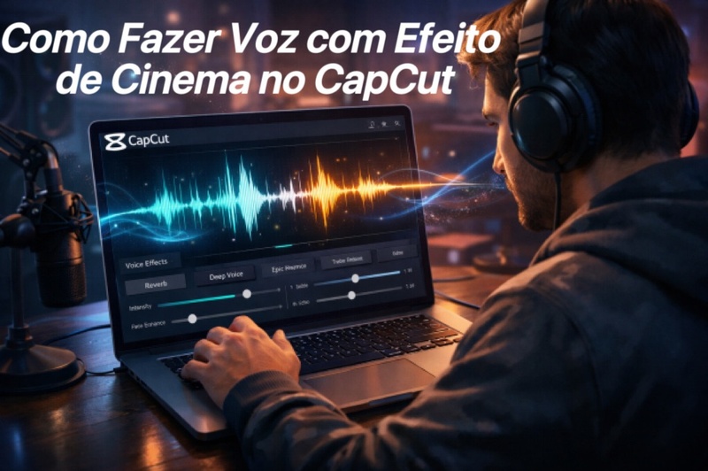 voz cinema CapCut guia