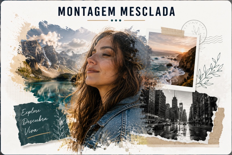 montagem imagens criativa