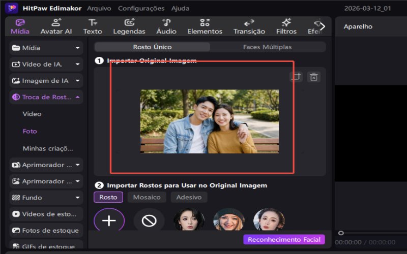 Aplicativo de troca de rostos para casais