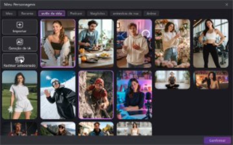 Avatares Criativos de IA para blogueiros e vloggers