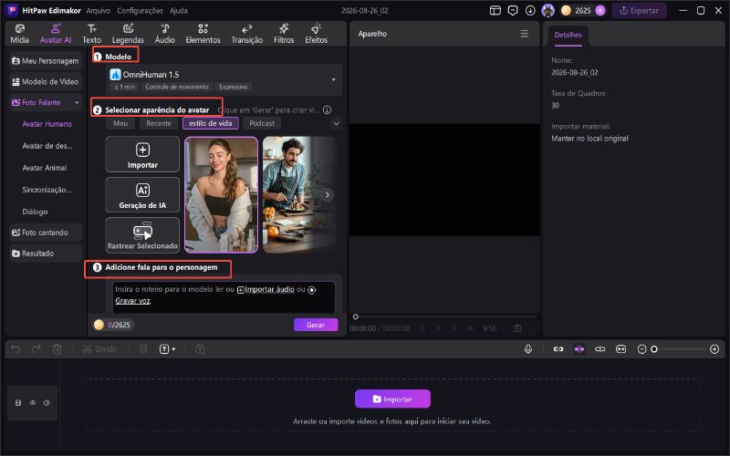 personalize seu avatar de IA