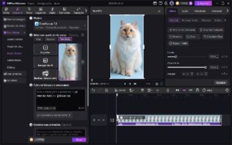 Personalize o avatar de IA e adicione um som