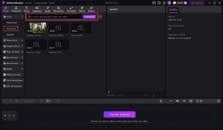 baixar vídeo do Instagram no edimakor