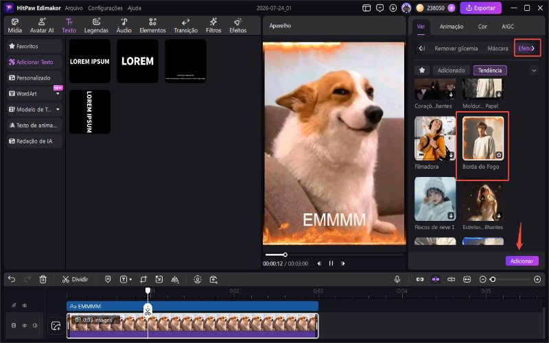 edimakor adicionar efeitos