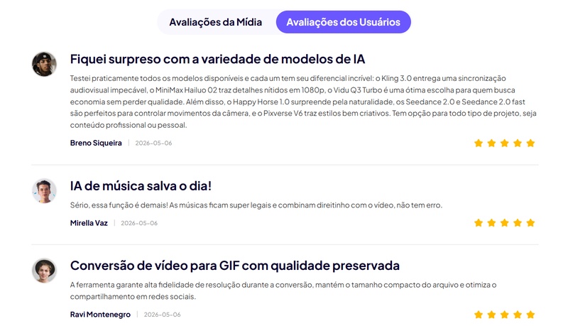 avaliação usuário edimakor ia