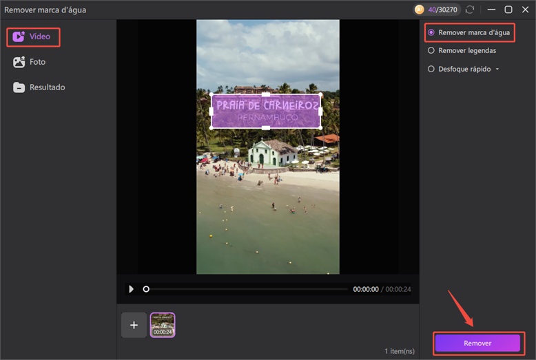 remover marca dagua video edimakor
