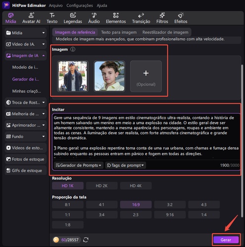 gerar imagem higgsfield ai