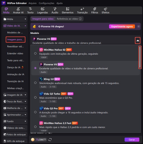 imagem para video higgsfield ai