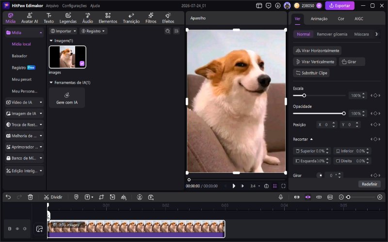 Gerador de memes edimakor, importar materiais