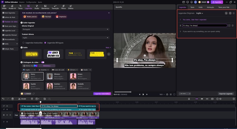 revisar legendas filmes melhores com precisão