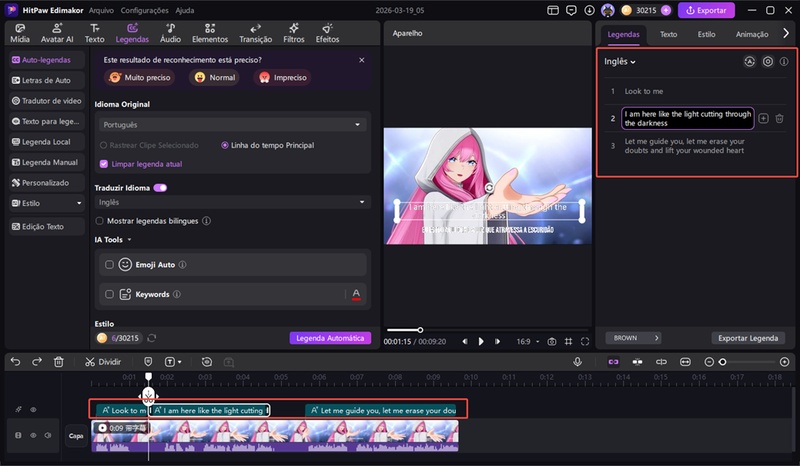 visualizar legenda do anime