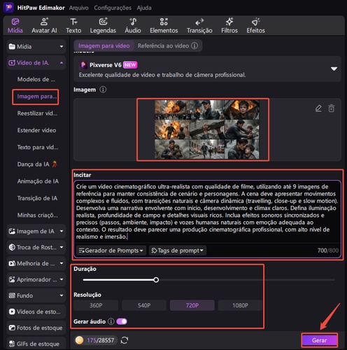 gerar video higgsfield ai