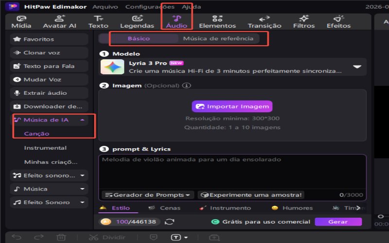 Gerador de Música da Copa do Mundo Edimakor – Escolha o Modo de Geração