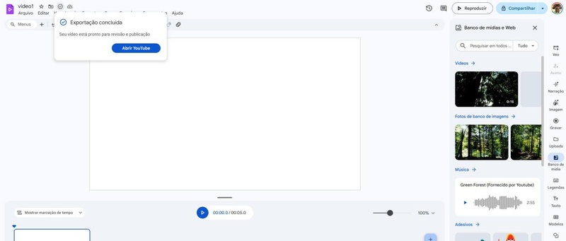 google vids no youtube