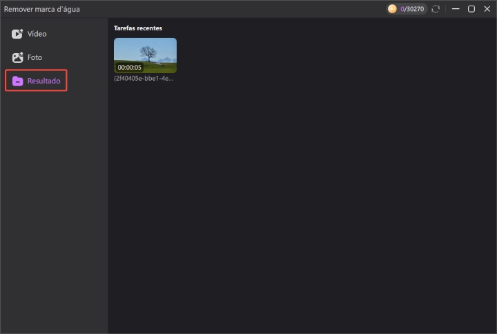 encontrar clipe no resultado