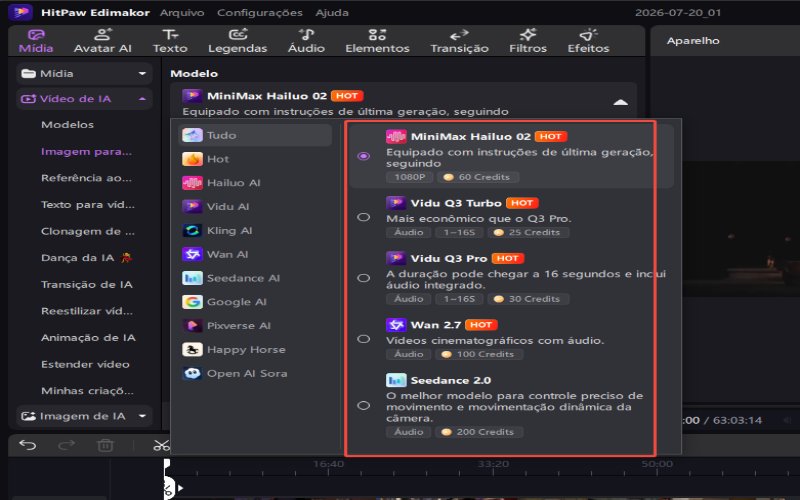Geração de vídeo Gemini Omni Edimakor Ai