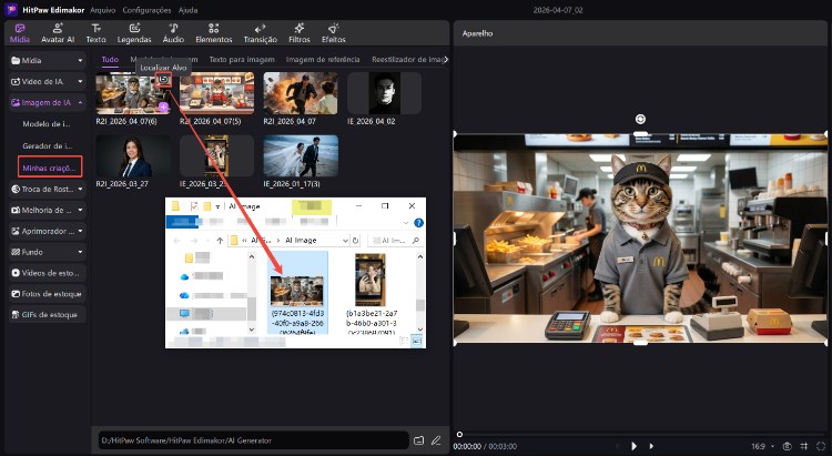 gerar imagens de gatos com ia