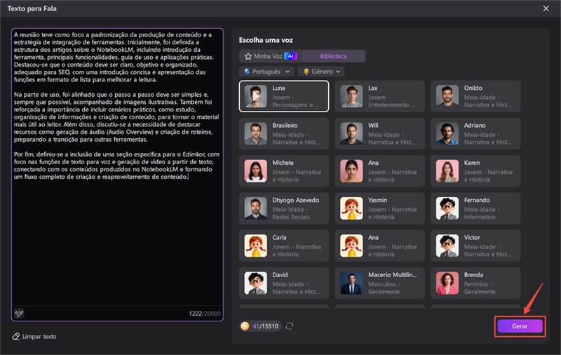 como usar notebooklm gerar audio