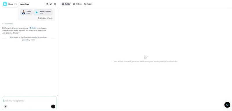 gerar personagem falando