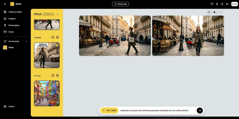 whisk ai imagens gerar