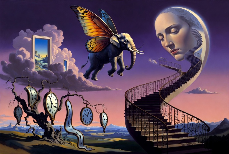 imagem surrealista grok ai