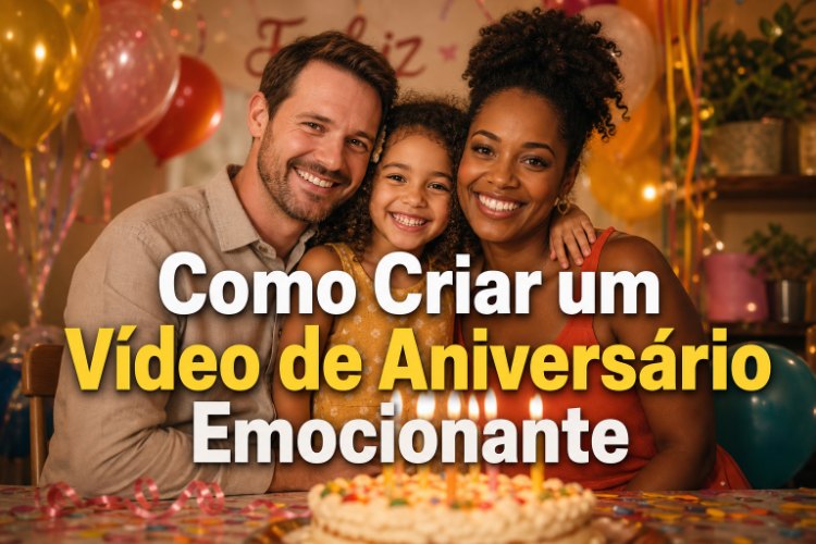 criar um vídeo de aniversário