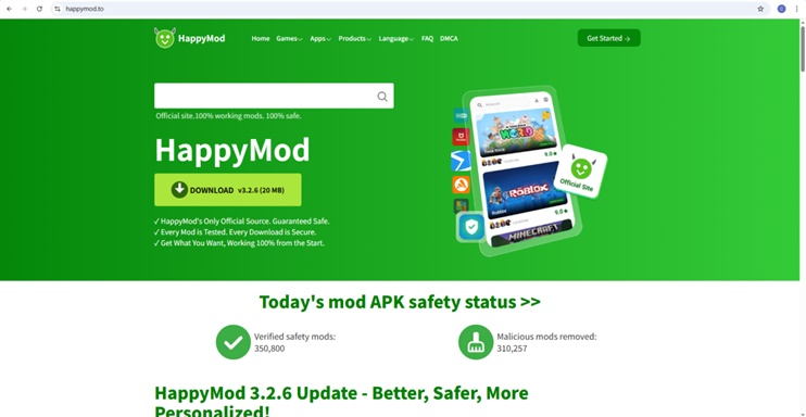 biblioteca happymod apk