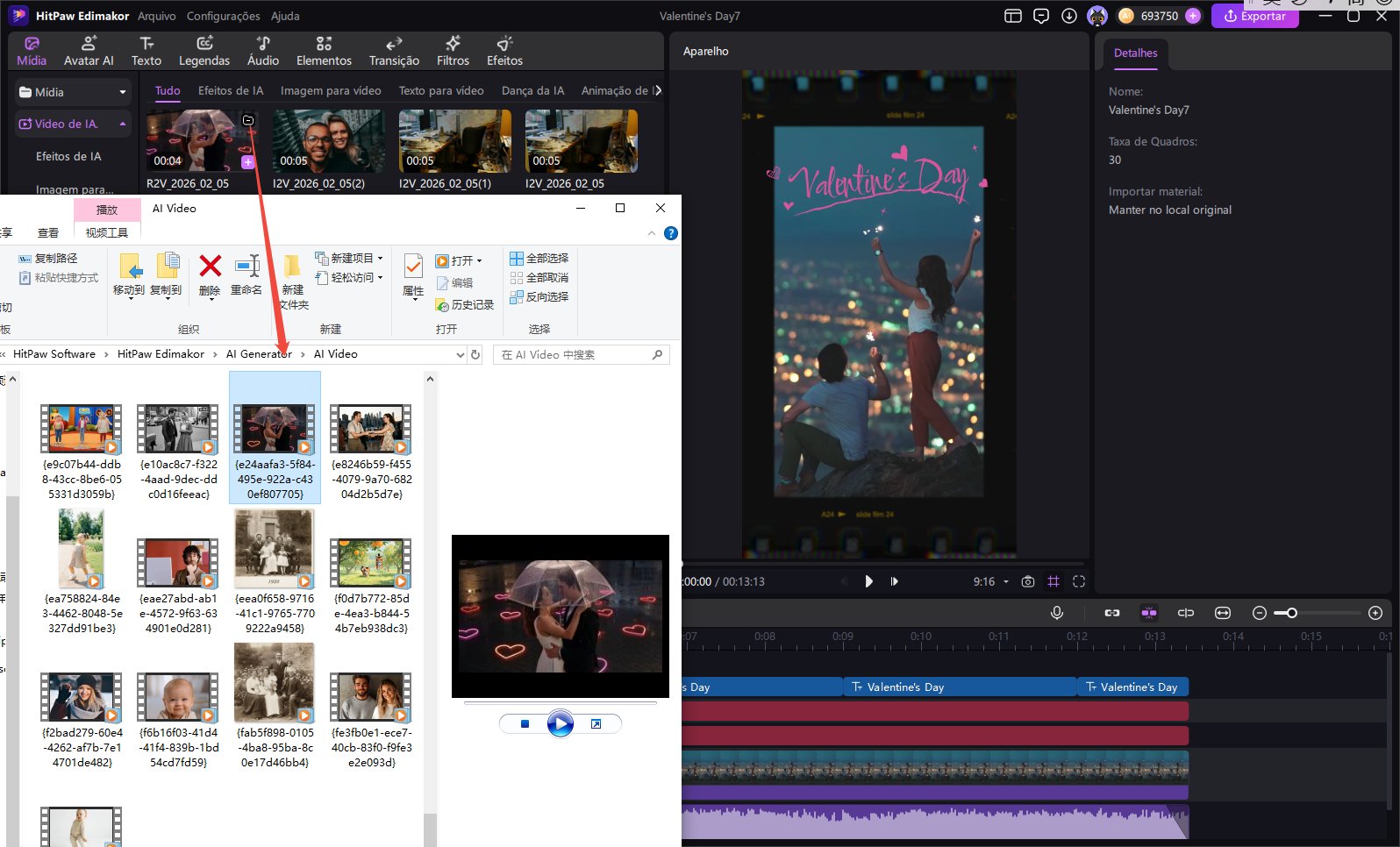 Como criar cartões de Dia dos Namorados com Ai Edimakor