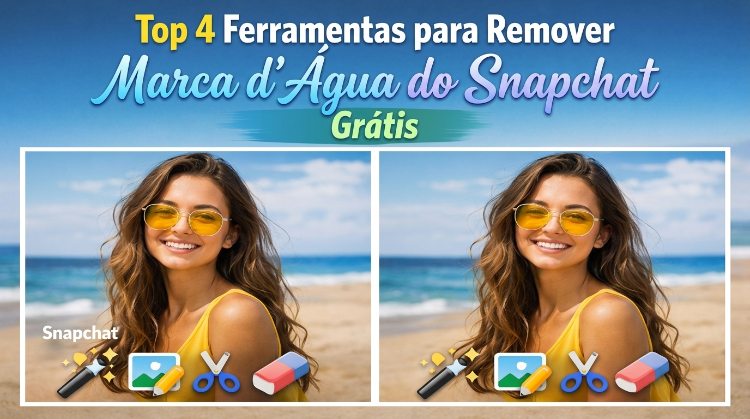 como remover marca d'água do snapchat