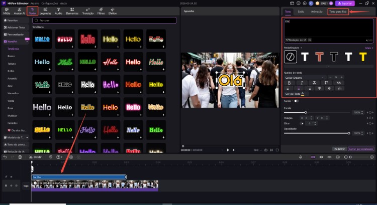 adicionar e editar legendas adicionadas