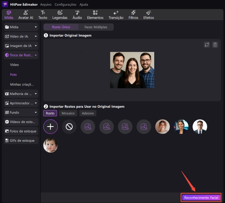 facefusion troca de rosto
