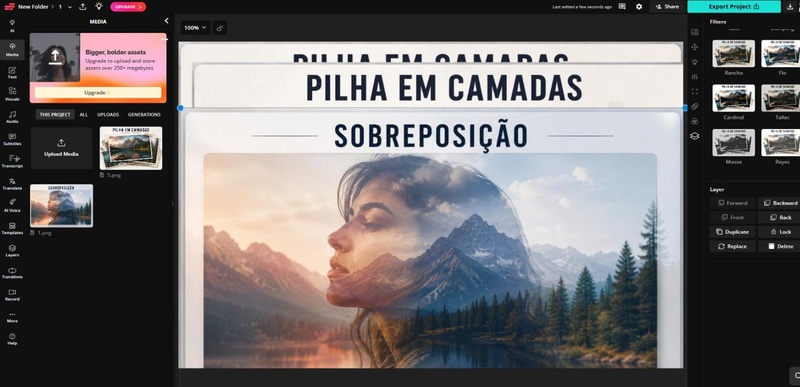 editor kapwing imagens