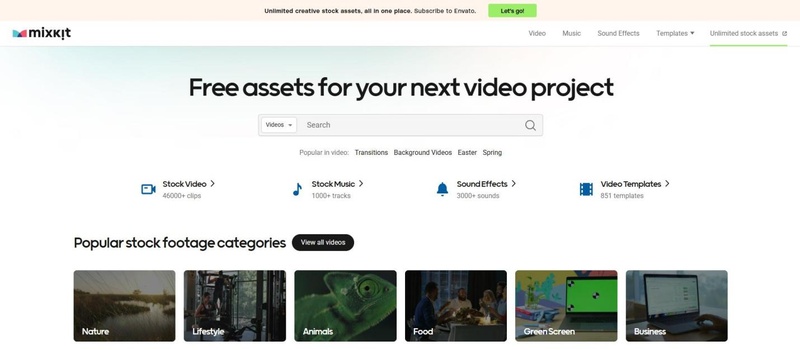 vídeos gratuitos mixkit