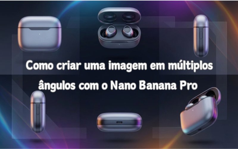 Imagem de IA de banana em diferentes ângulos